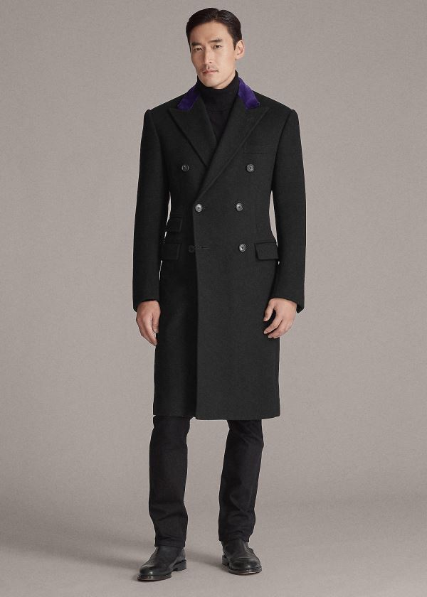 Men's Ralph Lauren Double-Faced Cashmere Overcoat | 731296NLF